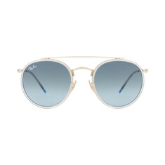 RAY-BAN Round Double Bridge 3647N 9123/3M 51 Sarı Unisex Güneş Gözlüğü - RAYBAN