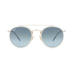 Ray-Ban Round Double Bridge 3647N 9123/3M 51 Sarı Unisex Güneş Gözlüğü 