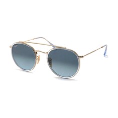 RAY-BAN Round Double Bridge 3647N 9123/3M 51 Sarı Unisex Güneş Gözlüğü - RAYBAN (1)