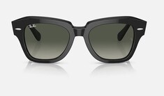 Ray-Ban State Street 2186 901/71 49 Siyah Unisex Güneş Gözlüğü 