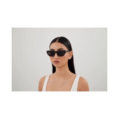 SAİNT LAURENT M127/F 001 53 Siyah Kadın Güneş Gözlüğü - SAİNT LAURENT